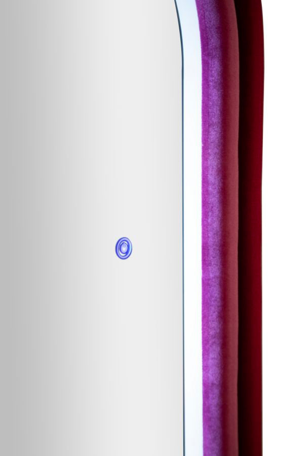 Wall Mirror with Irregular Frame and LED Lighting 60x160 cm