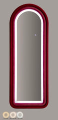 Wall Mirror with Irregular Frame and LED Lighting 60x160 cm