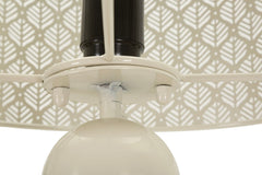 Metal Table Lamp with Carved Lampshade, Ø 33x71 cm