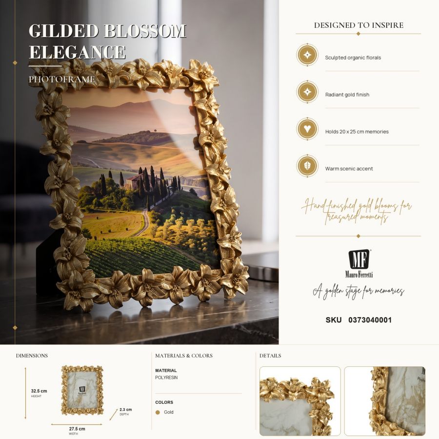 Glamorous Flower Frame 27.5x2.3x32.5cm (Internal Measurements 20x25cm)