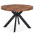 Table extensible ronde Aphista noyer et noir