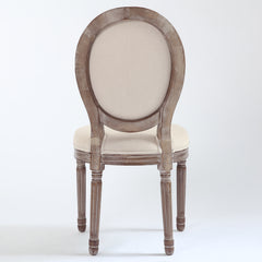 Lot de 20 chaises médaillon Royale tissu Beige