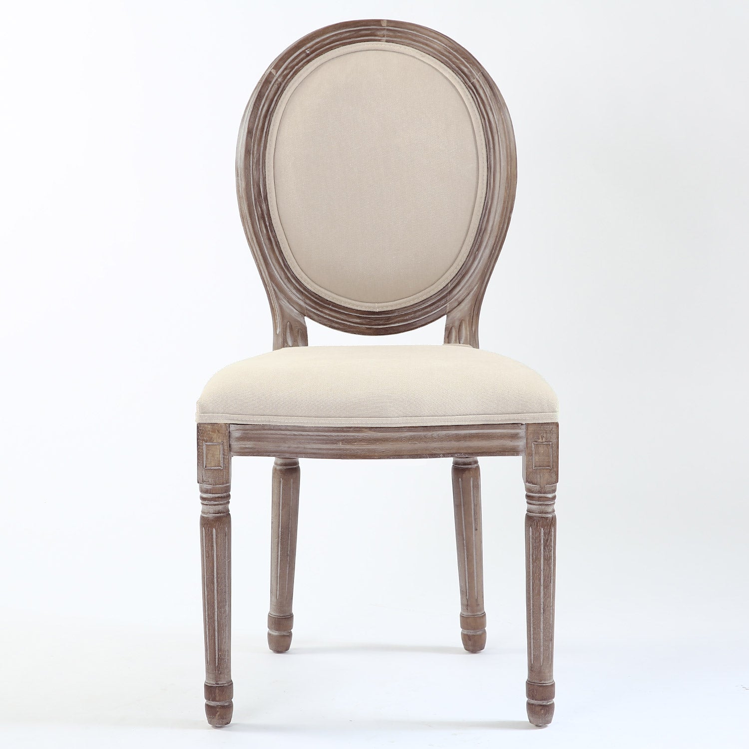Lot de 20 chaises médaillon Royale tissu Beige
