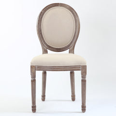 Lot de 20 chaises médaillon Royale tissu Beige