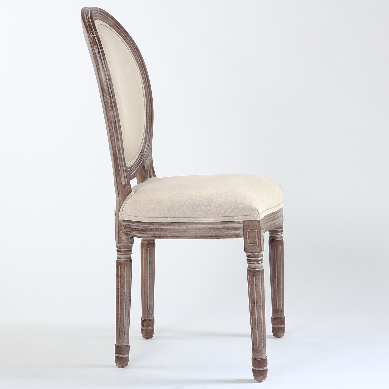 Lot de 20 chaises médaillon Royale tissu Beige
