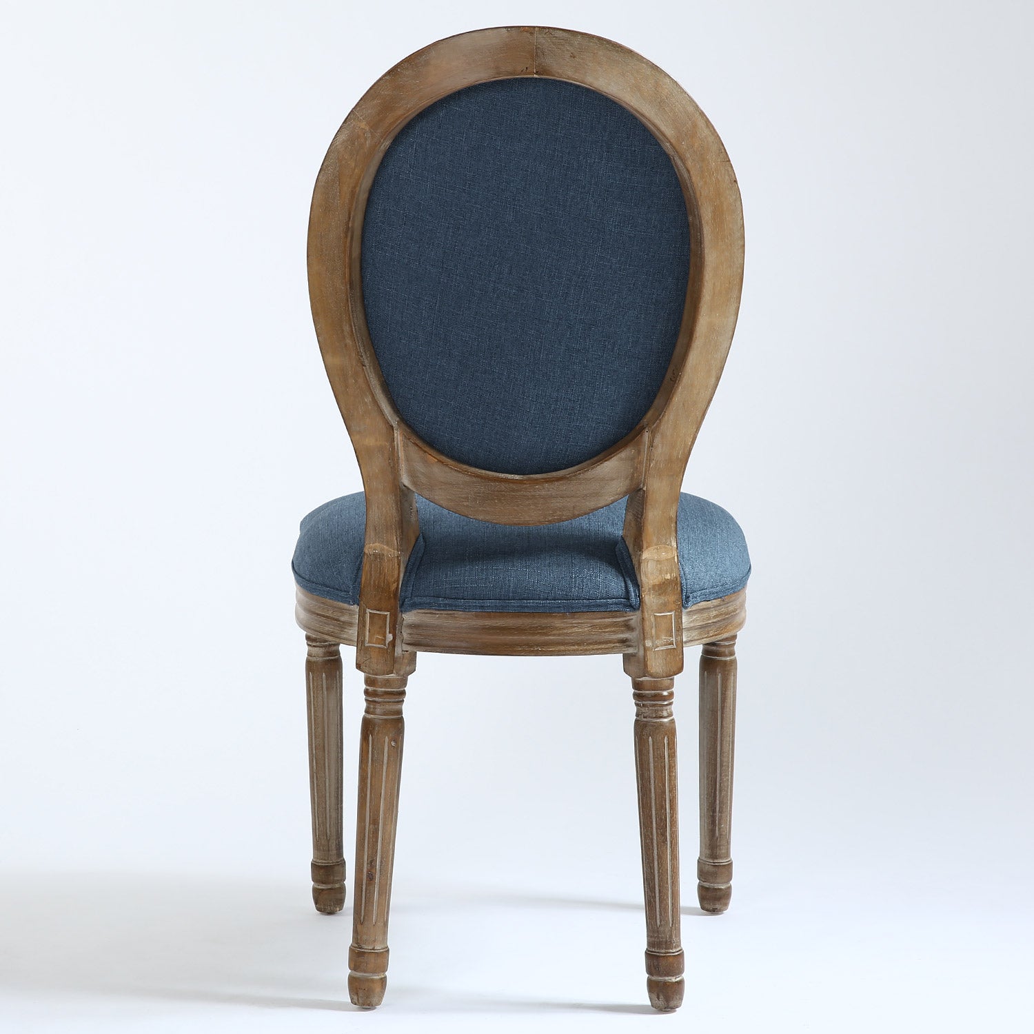 Lot de 20 chaises de style, chaise Louis XVI tissu bleu