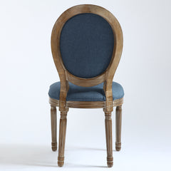Lot de 20 chaises de style, chaise Louis XVI tissu bleu