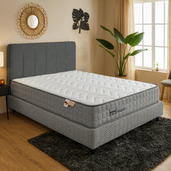 Matelas à ressorts ensachés 23cm Bedream accueil moelleux et soutien ferme 140x190cm-1