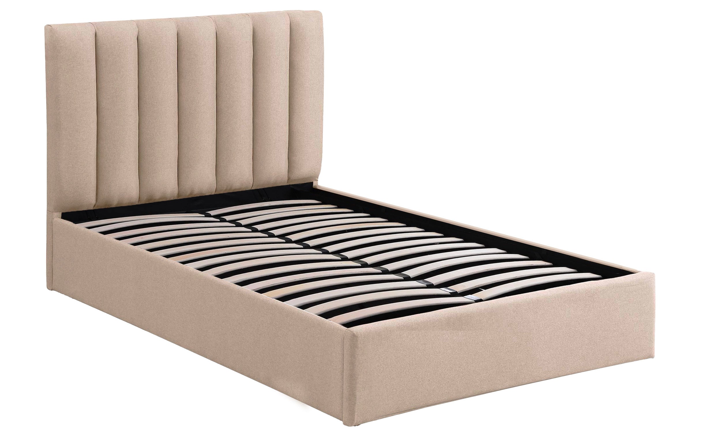Pack Lit-coffre Songe + Matelas Bedream 140x190cm Tissu Beige