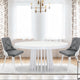 Lot de 2 chaises Aimles scandinaves blanc et gris