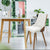 Lot de fauteuils Aimles scandinaves en bois noisette et blanc