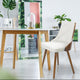 Juego de sillones escandinavos Aimles de madera de nogal y blanco