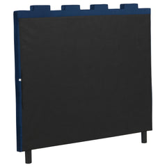 Tête de lit Arrias 140 cm Velours bleu