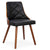 Lote de 8 sillas de madera color avellana y negro, estilo escandinavo