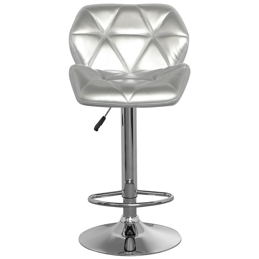 La chaise de bar matelassée Lizie Argent