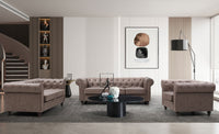 Fauteuil Abir au design rétro en simili cuir