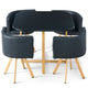 Ensemble table et chaises scandinaves noir