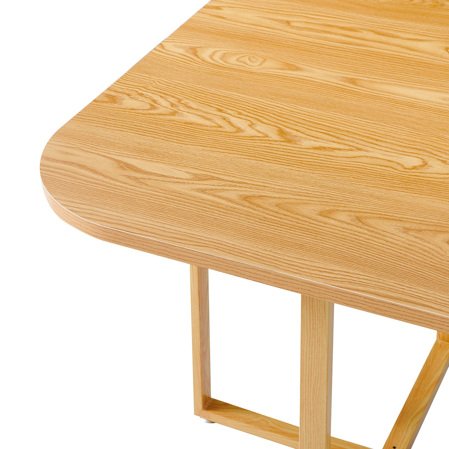 Table et chaises encastrables scandinaves Oslo Bois et Marron