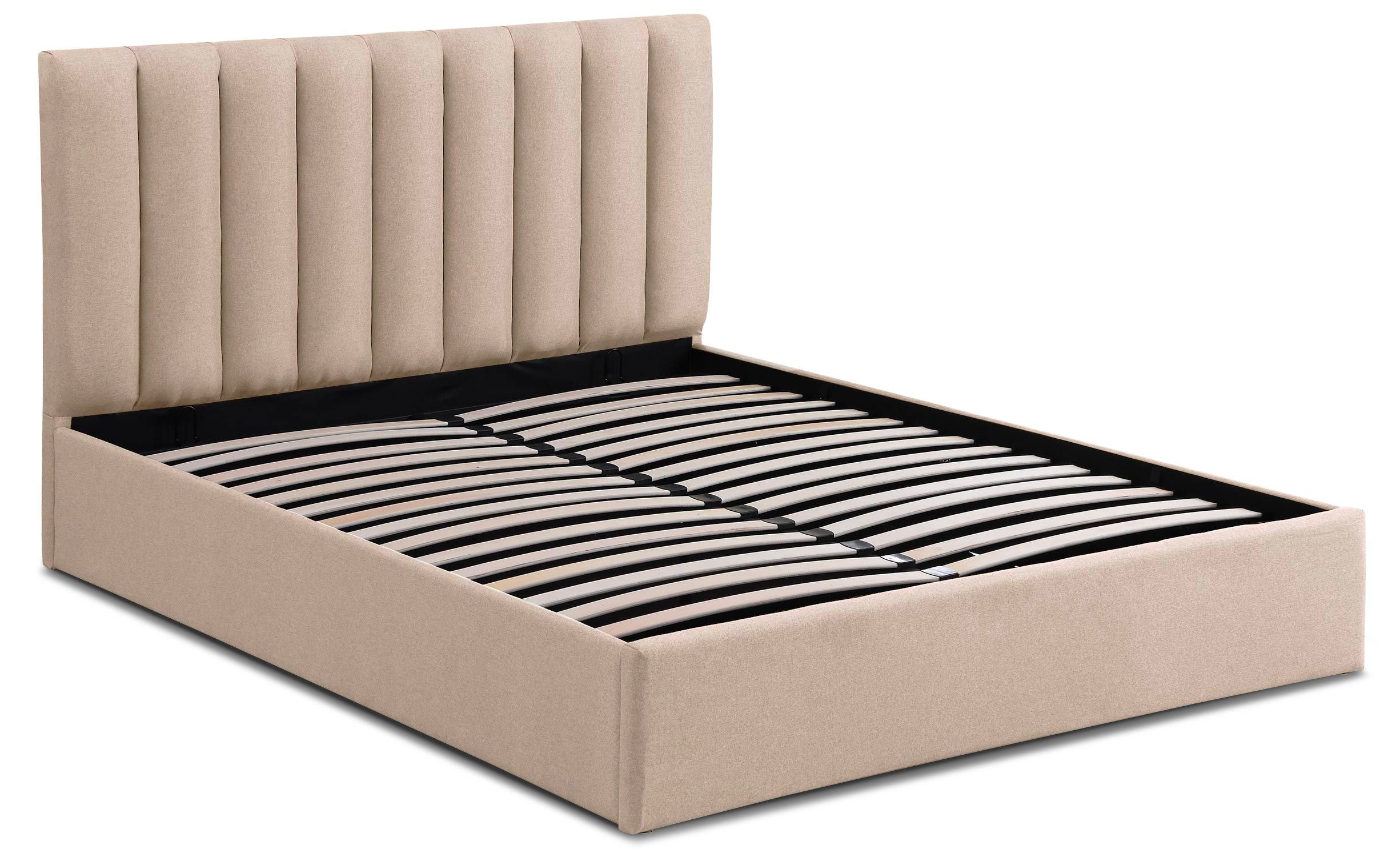 Pack Lit-coffre Songe + Matelas Bedream 180x200cm Tissu Beige