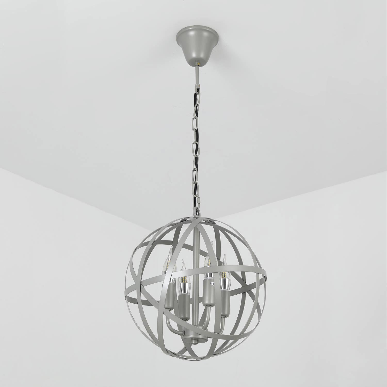 Suspension Jupiter Métal Gris