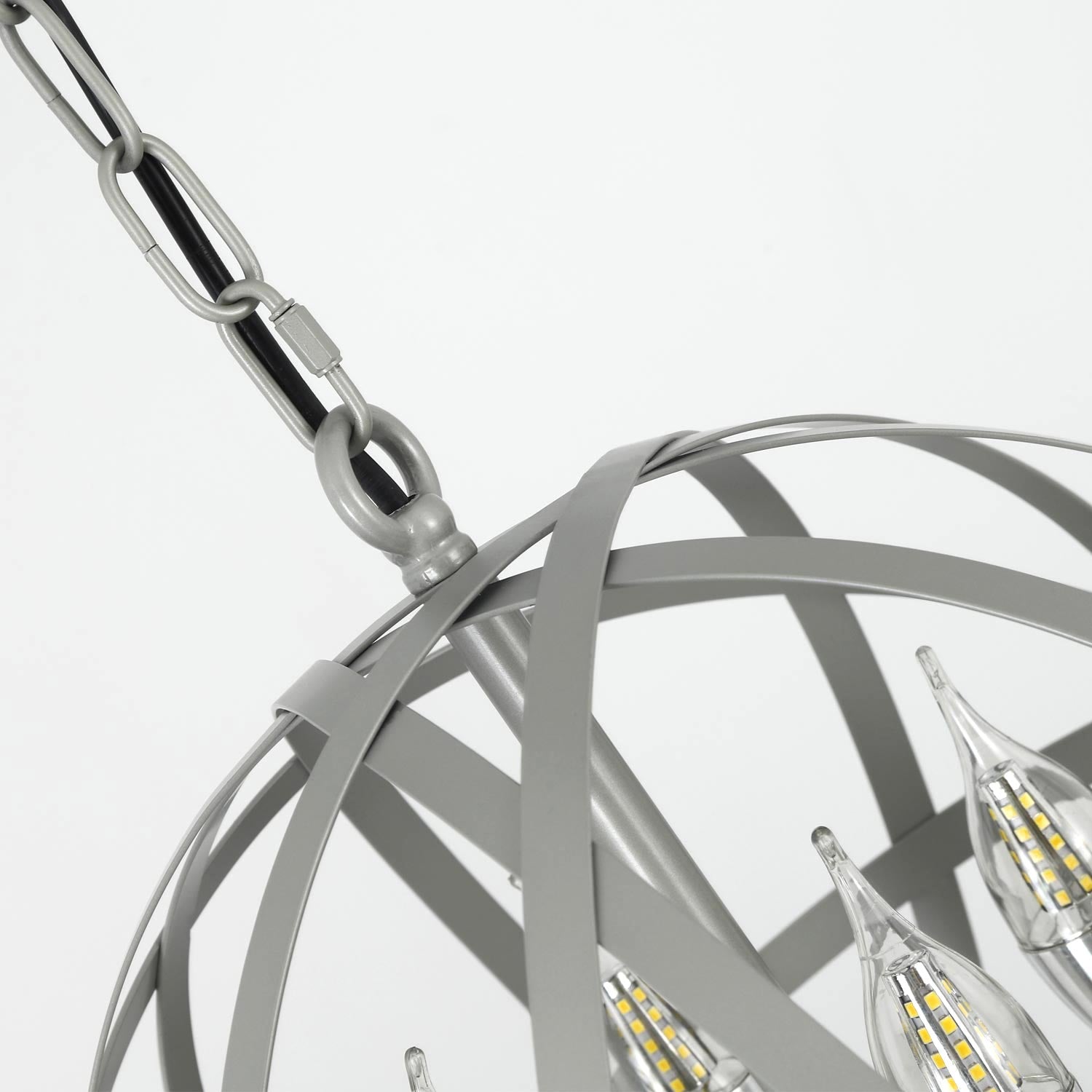 Suspension Jupiter Métal Gris