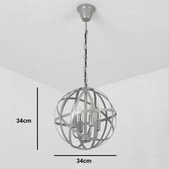 Suspension Jupiter Métal Gris