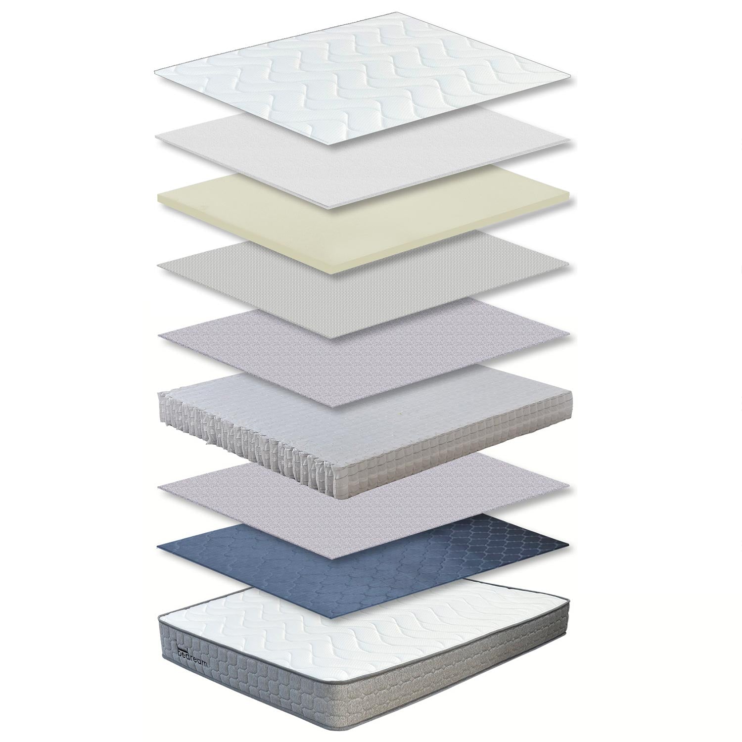 Pack Lit-coffre Songe + Matelas Bedream 140x190cm Tissu Beige