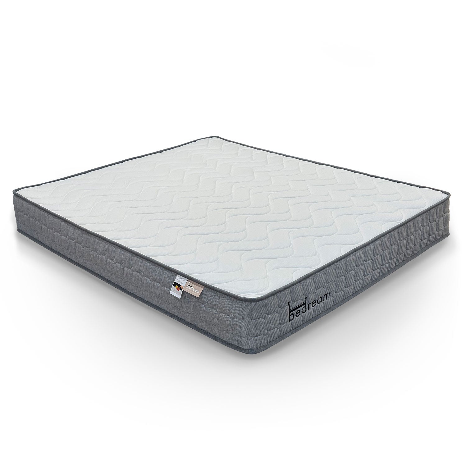 Pack Lit-coffre design boule Bilbola + Matelas Bedream 160x200cm Velours Gris