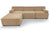 Sofá modular de pana beige