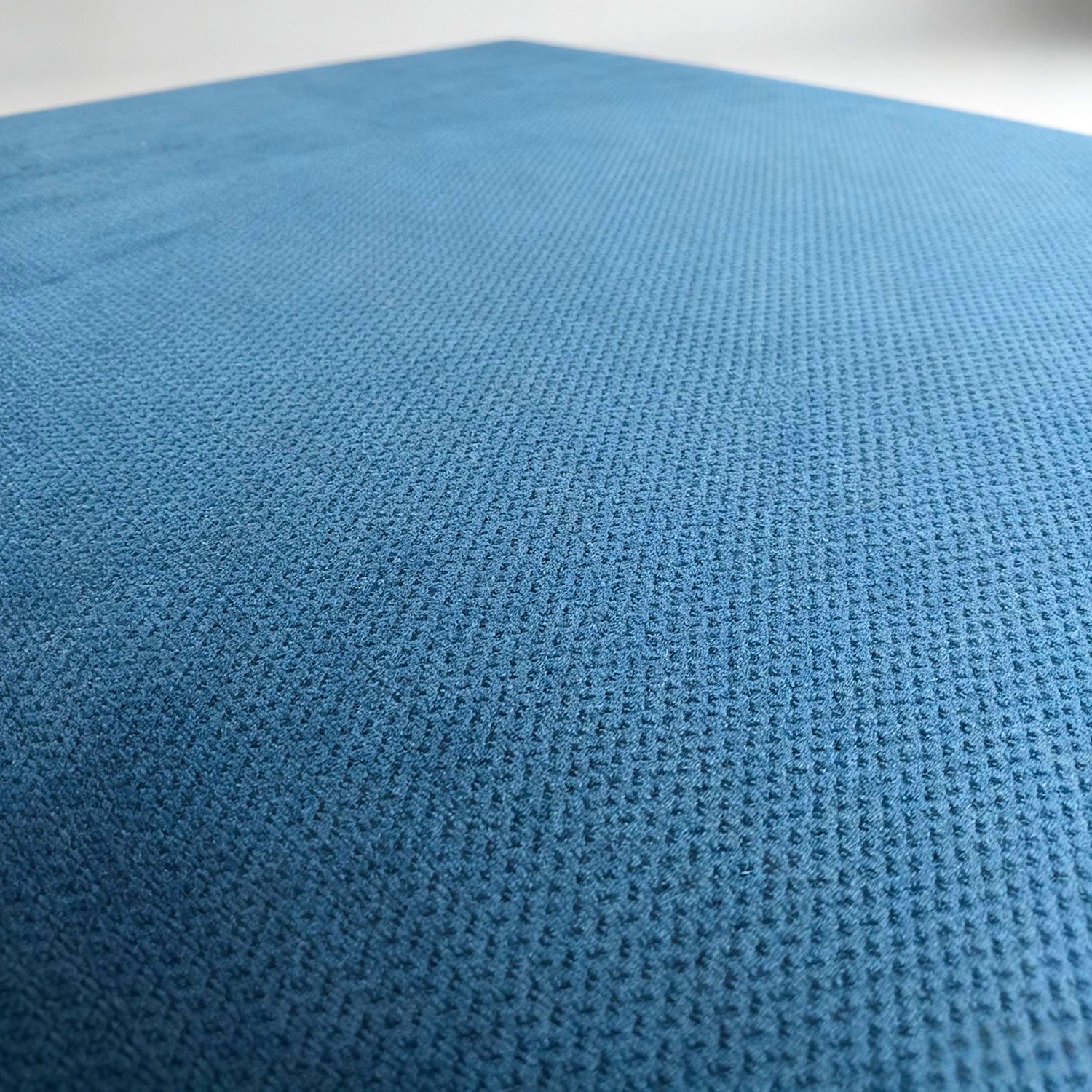 Canapé 2 places convertible et modulable Bergerac Tissu doux texturé Bleu