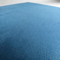Canapé 2 places convertible et modulable Bergerac Tissu doux texturé Bleu