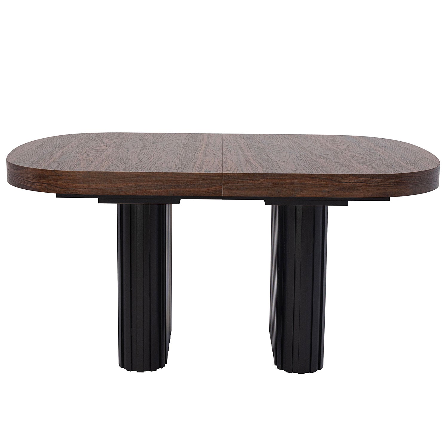 Table ovale extensible 110-260cm pieds design Buxton Bois noisette