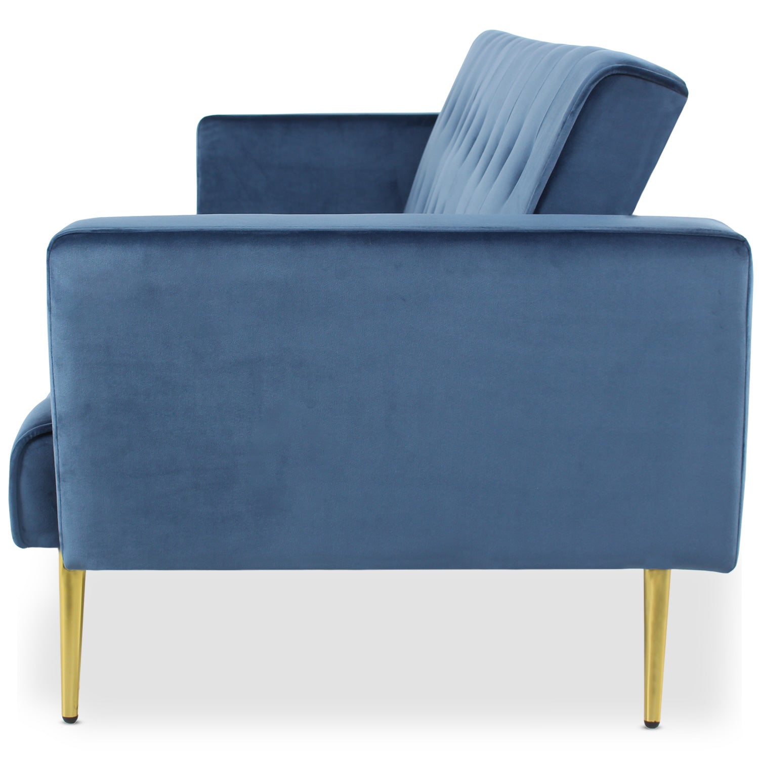Canapé convertible clic-clac Justy Velours Bleu