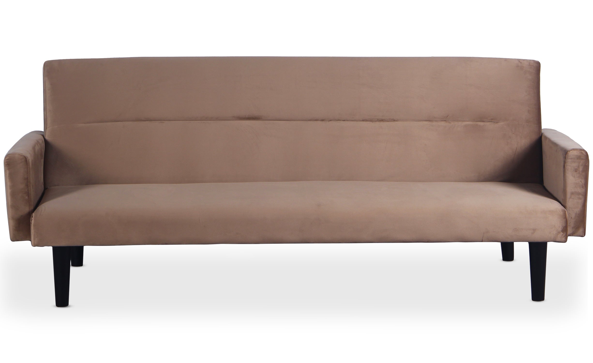 Canapé convertible clic-clac Roberto 3 places Velours Taupe