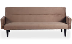 Canapé convertible clic-clac Roberto 3 places Velours Taupe