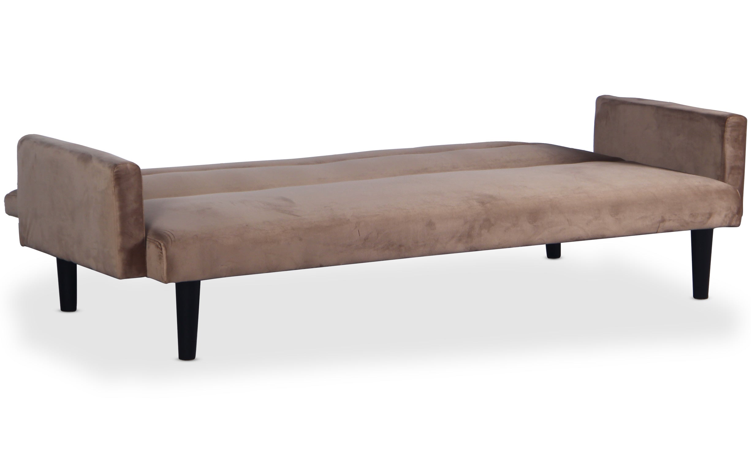 Canapé convertible clic-clac Roberto 3 places Velours Taupe