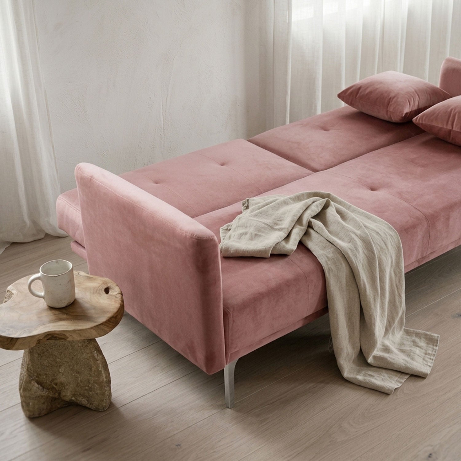 Pack aménagement "Douceur Bohème" Rose Blanc Beige