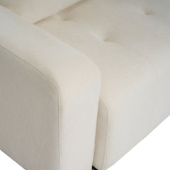 Canapé 3 places convertible Castello Tissu texturé Crème