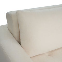 Canapé 3 places convertible Castello Tissu texturé Crème