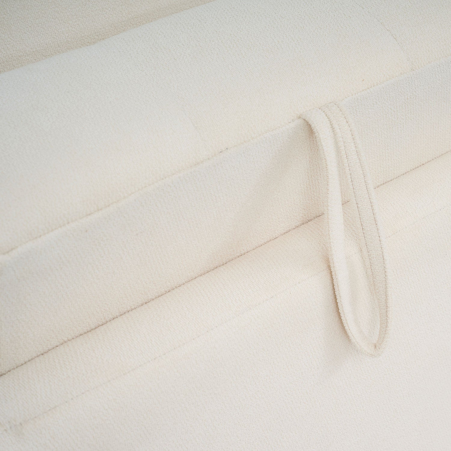 Canapé 3 places convertible Castello Tissu texturé Crème