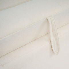 Canapé 3 places convertible Castello Tissu texturé Crème