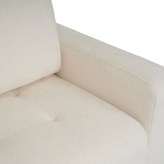 Canapé 3 places convertible Castello Tissu texturé Crème