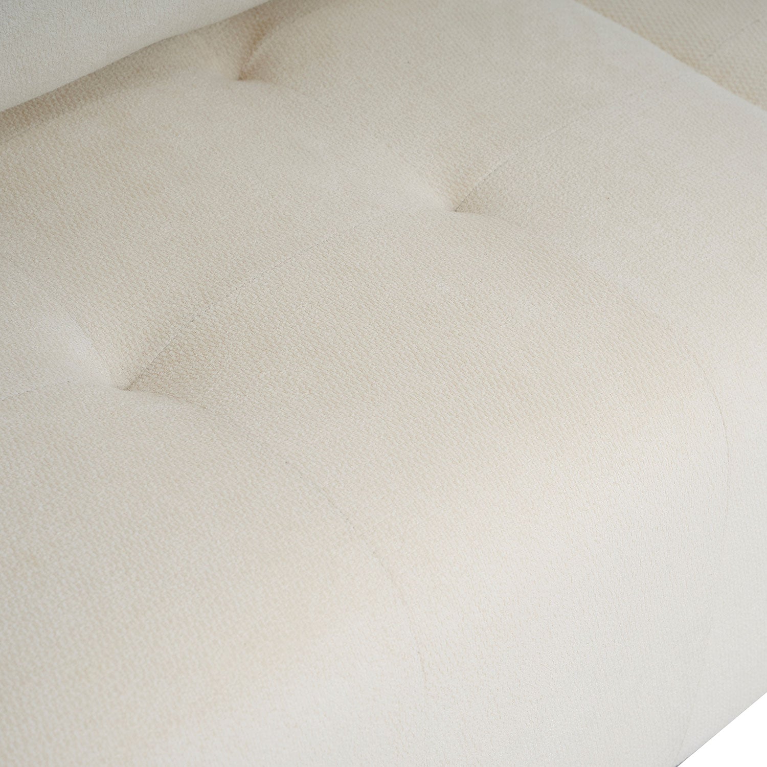 Canapé 3 places convertible Castello Tissu texturé Crème