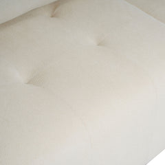 Canapé 3 places convertible Castello Tissu texturé Crème