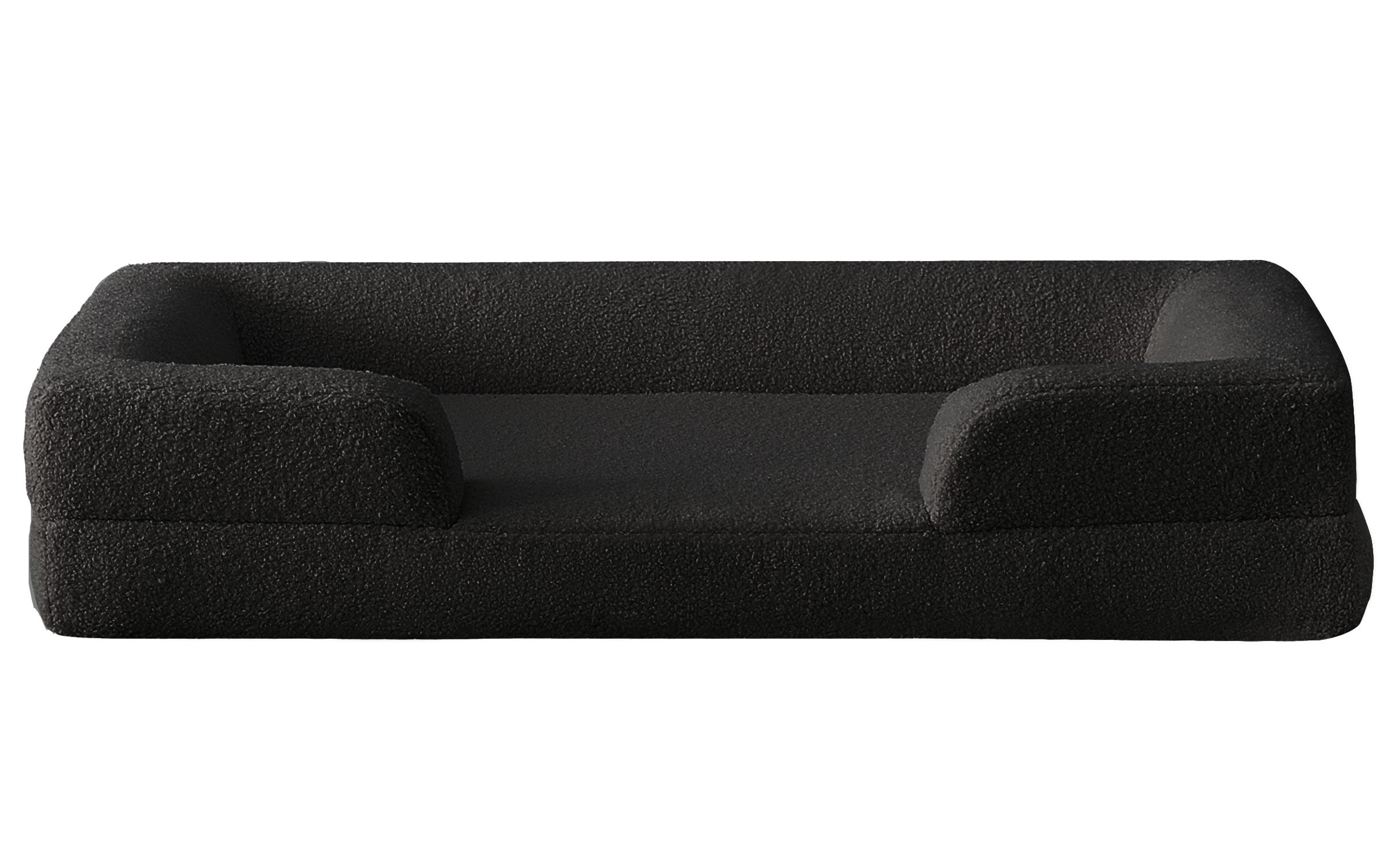 Panier pour chien et chat Chouchon 65x90cm Tissu Bouclette Noir