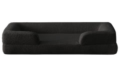 Panier pour chien et chat Chouchon 65x90cm Tissu Bouclette Noir