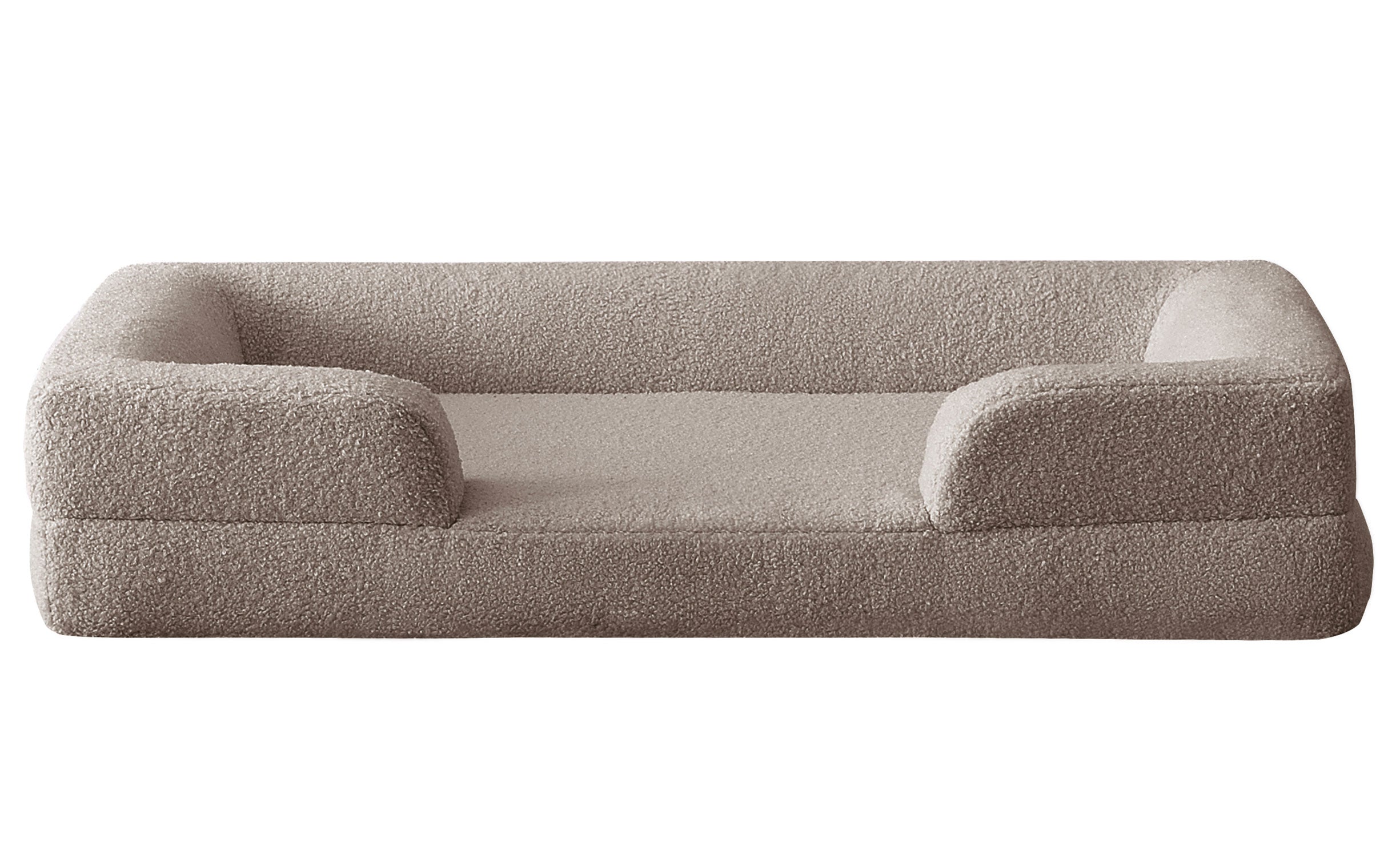 Panier pour chien et chat Chouchon 65x90cm Tissu Bouclette Taupe clair