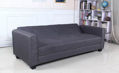 Canapé convertible Anvel 3 places tissu gris foncé
