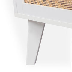 Aparador de rejilla Carnes con 3 cajones y 2 puertas blanco L120cm