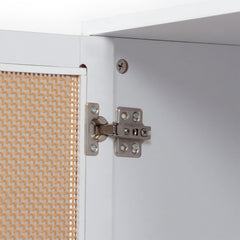 Aparador de rejilla Carnes con 3 cajones y 2 puertas blanco L120cm